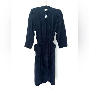 NWT Textured Plush Super Soft Robe by ULTA Navy Blue Pockets Comfort One Size‎